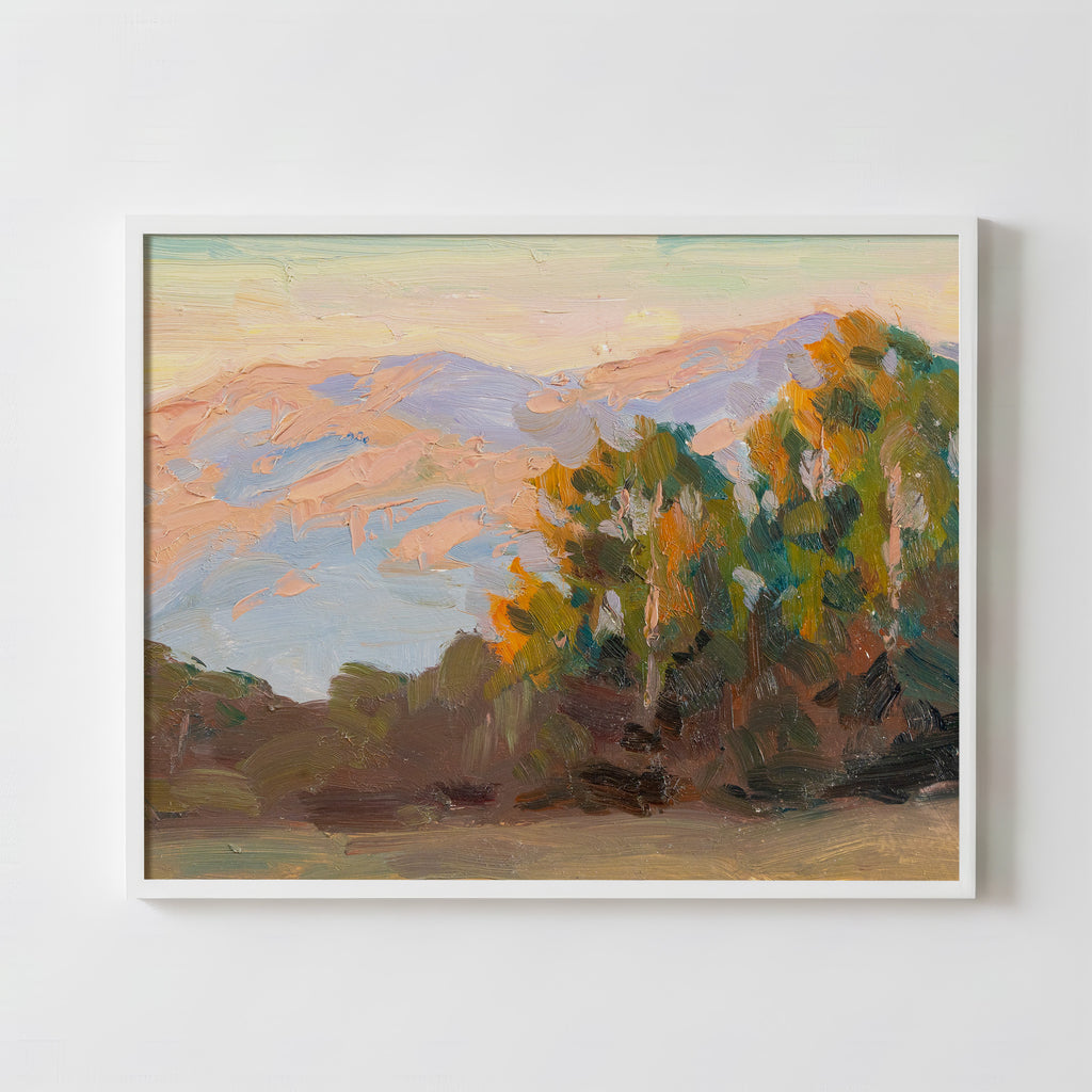 California Hills at Sunset - Fine Art Paper Print