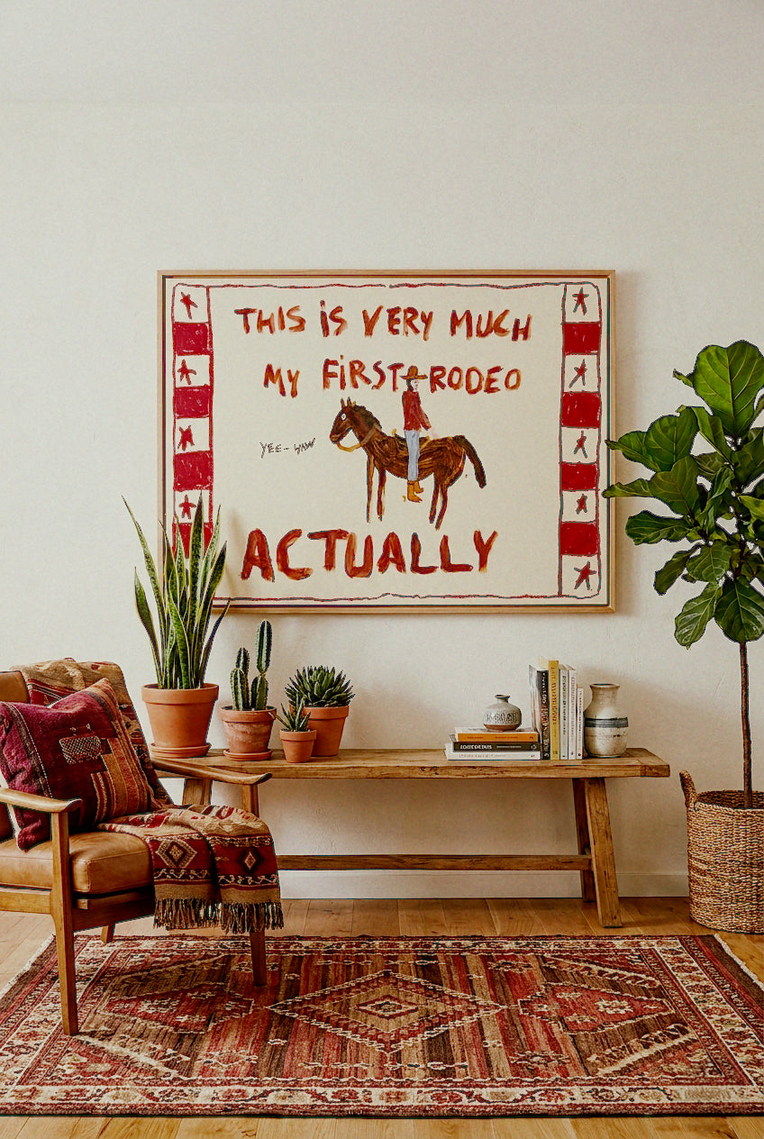 Yes My First Rodeo - Gallery Canvas Print
