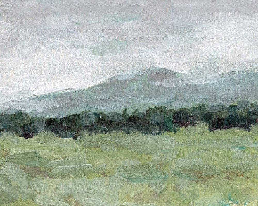 Misty Countryside - Art Print
