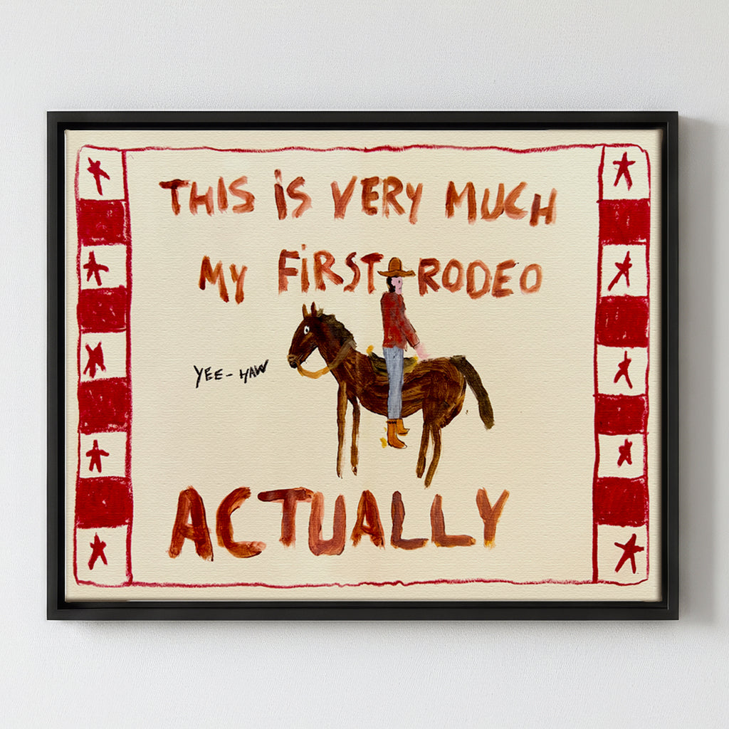 Yes My First Rodeo - Gallery Canvas Print