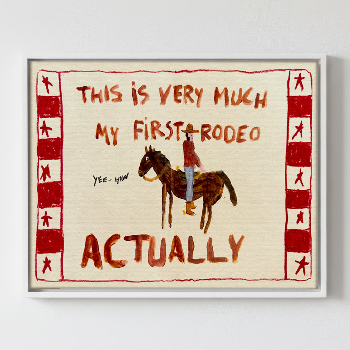 Yes My First Rodeo - Gallery Canvas Print