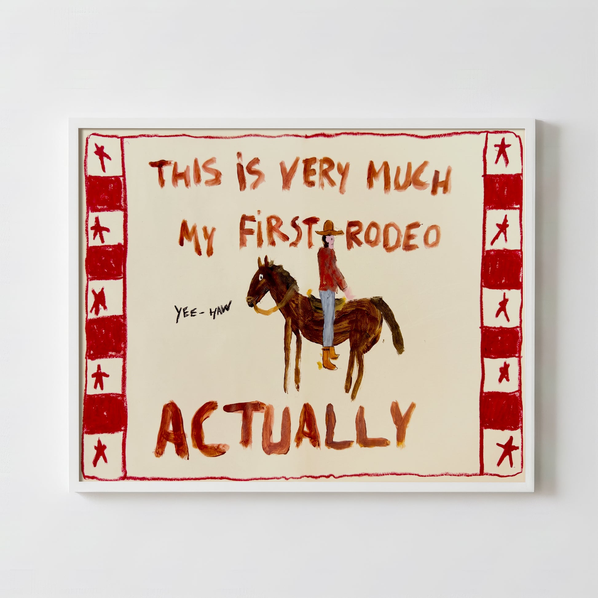 Yes My First Rodeo - Fine Art Paper Print